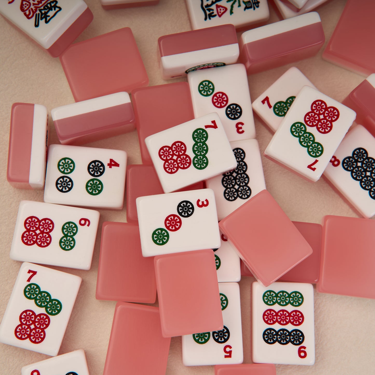 Jelly-Colored Acrylic American Mahjong Sets in Stock