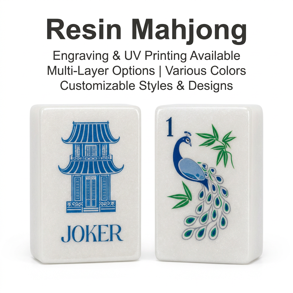 Resin Mahjong Tiles