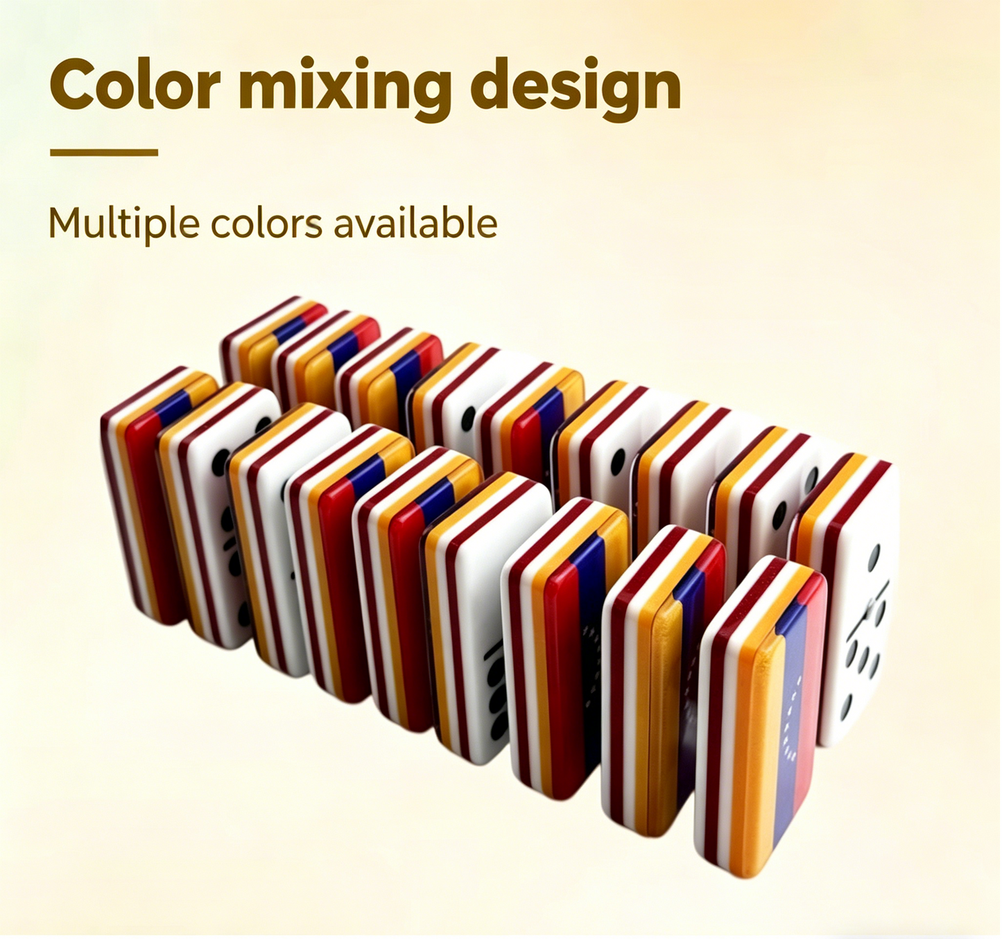 Custom Five-Layer Acrylic Domino Set
