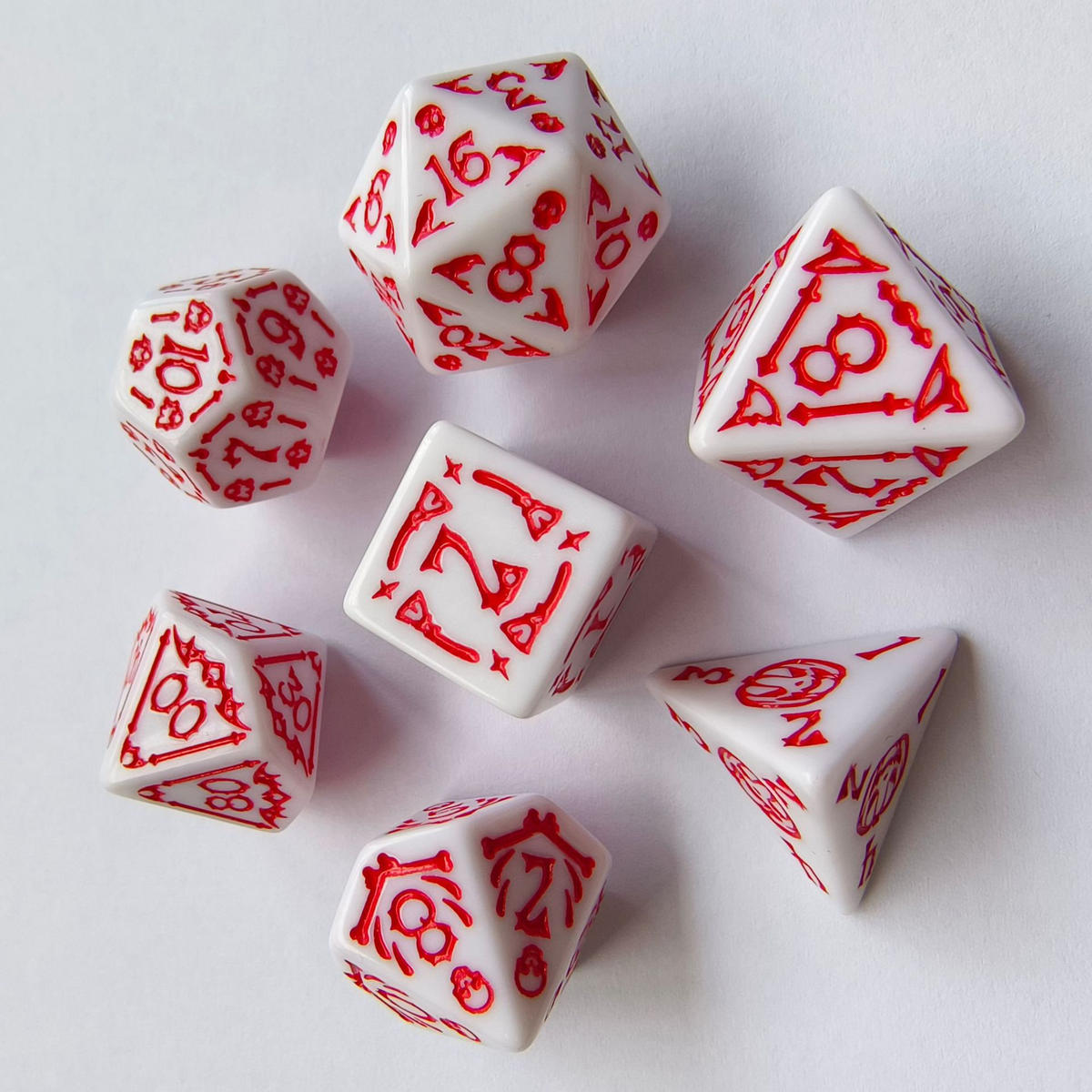 Halloween-Themed Polyhedral Dice Set